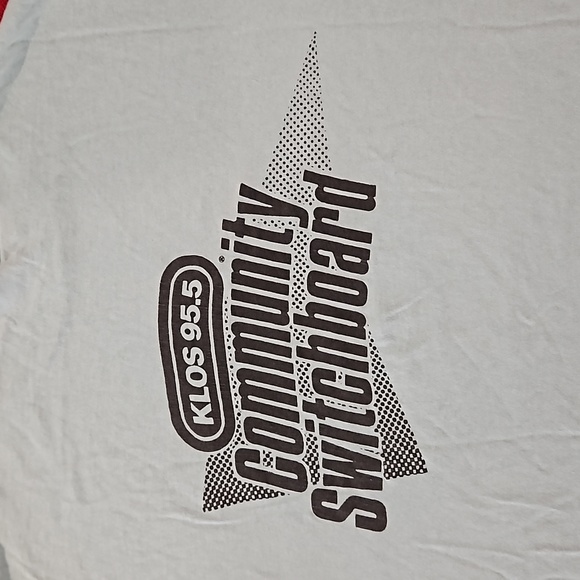 KLOS 95.5 COMMUNITY SWITCHBOARD graphic tee RARE only we had 'em! XL UNISEX - Picture 3 of 8